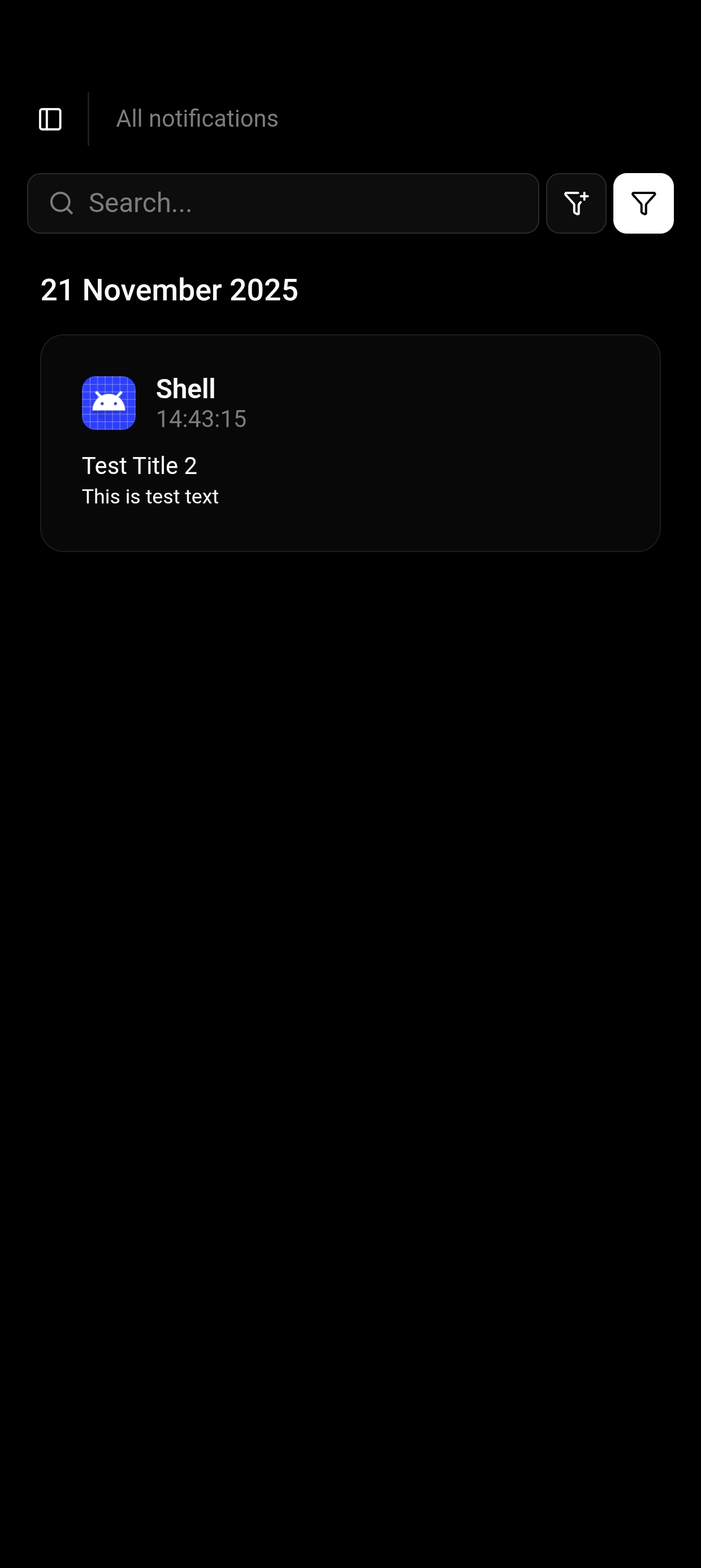 All Notifications Screen